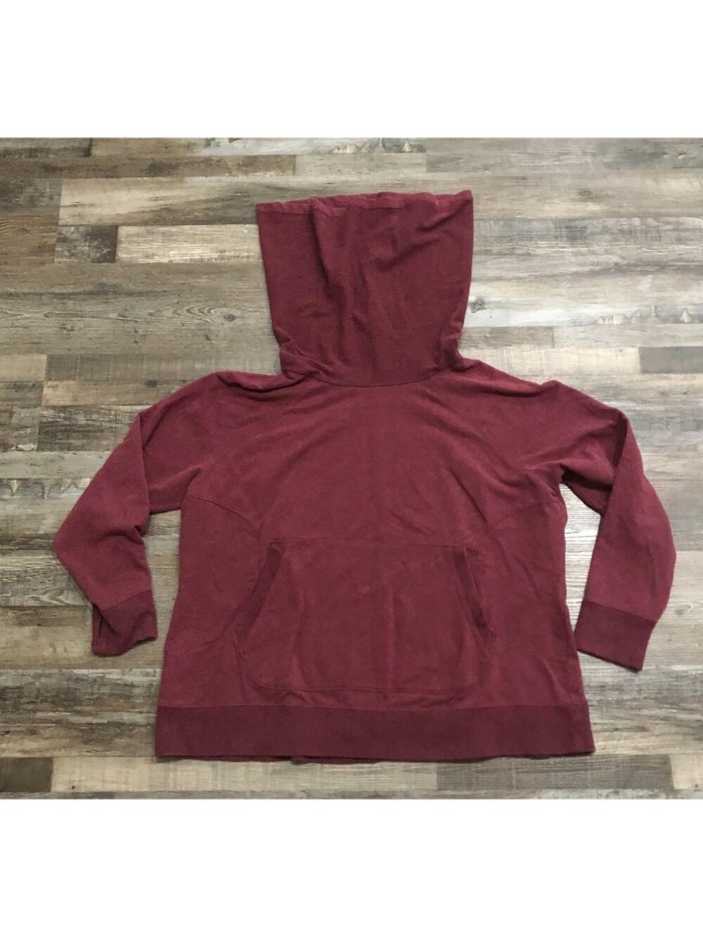 L.L. Bean Womens 3XL Regular Burgundy Cowl Neck Sweatshirt Pullover